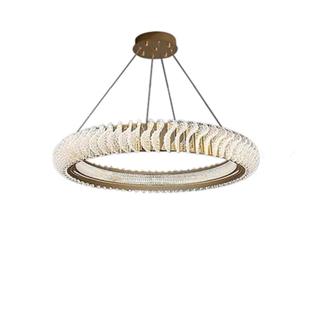 Round Design Modern LED Chandelier Luxury Living Room Decoration Plafondlamp Gold Bedroom Plafonnier