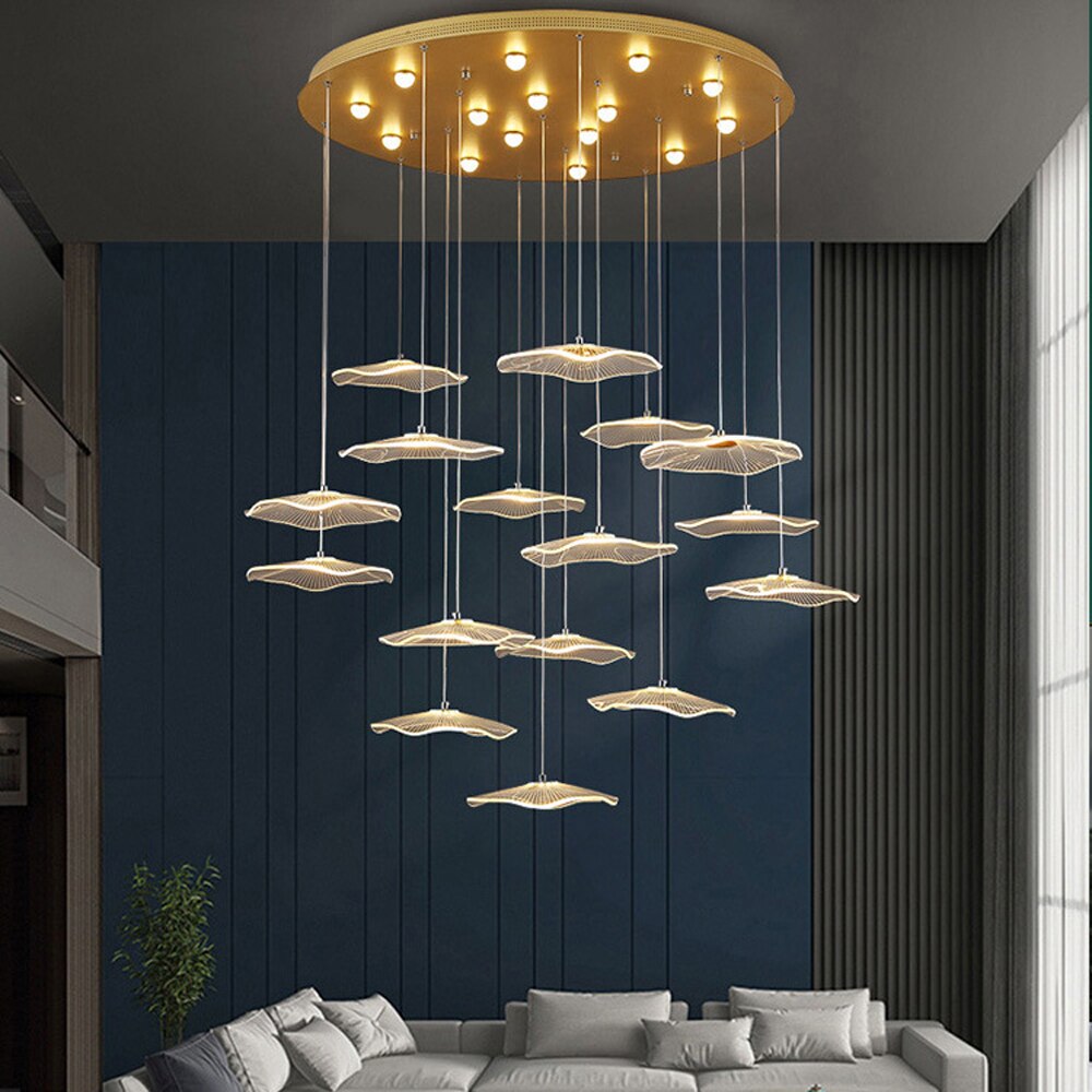 Creative Design Modern LED Chandelier Staircase Lighting AC110V 220V Living Room Decoration Hanginglamp Bedroom Plafonnier