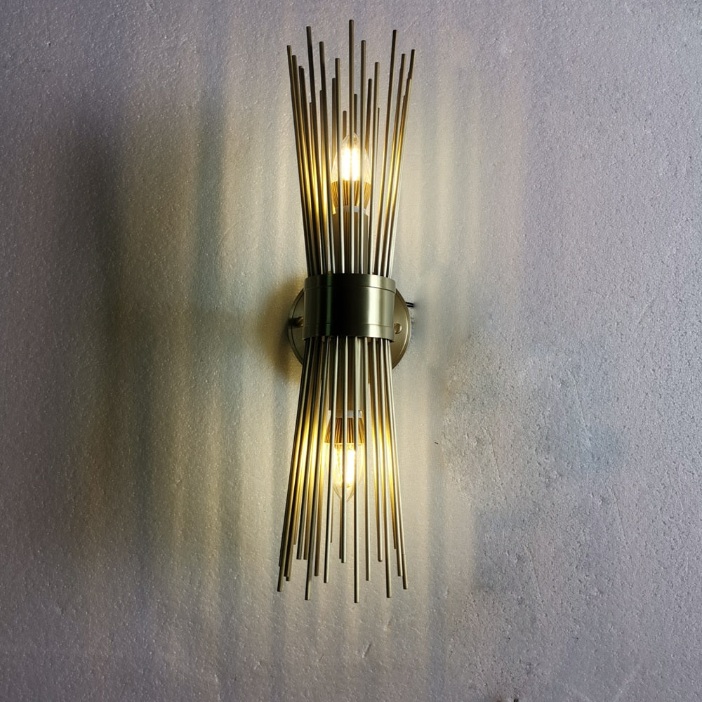 Art Deco Design Copper Wall Lights Modern Applique Murale AC110v 220V Luxury Home Decoration Wall Sconce