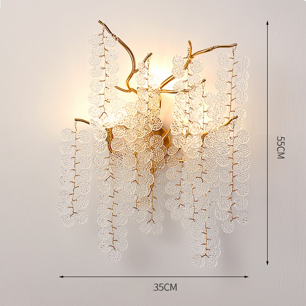 Branch Design Living Room Wall Lights Modern Applique Murale Gold Wall Lamp For Bedroom