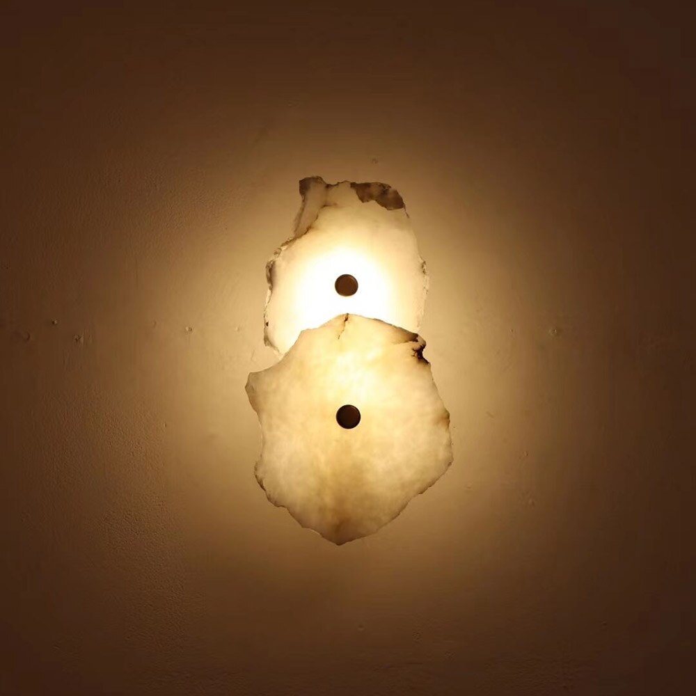 Art Design Marble Wall Lights Gold Applique Murale AC110V 220V LED Wall Lamps For Living Room And Bedroom