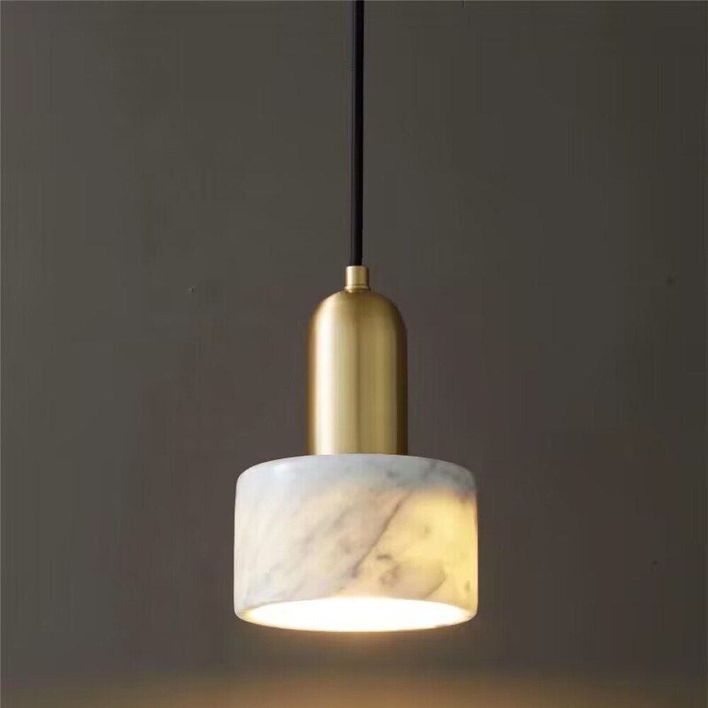 Modern Marble Pendant Lamp LED Hanging Lights For Kitchen Island Bedside Plafonnier Indoor Decoration