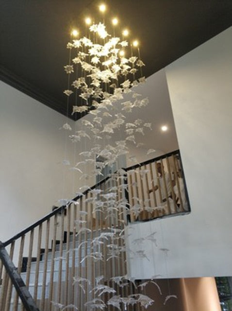 "Falling Maple Leaves"  Luxury Villa Decorative Designer Chandelier