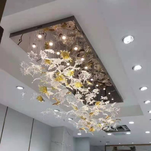 "Falling Maple Leaves"  Luxury Villa Decorative Designer Chandelier