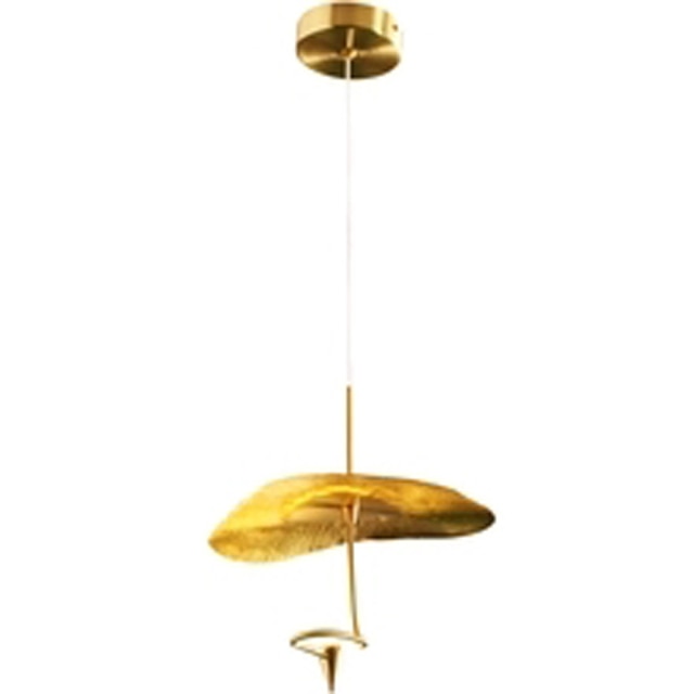 "Cascading Petals" Modern Art Deco Designer Copper Chandelier