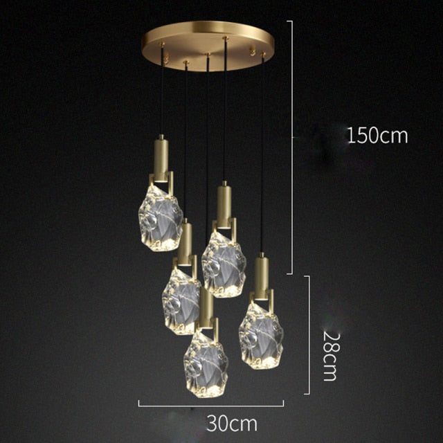 Modern Stylish Hanging Crystal Chandelier